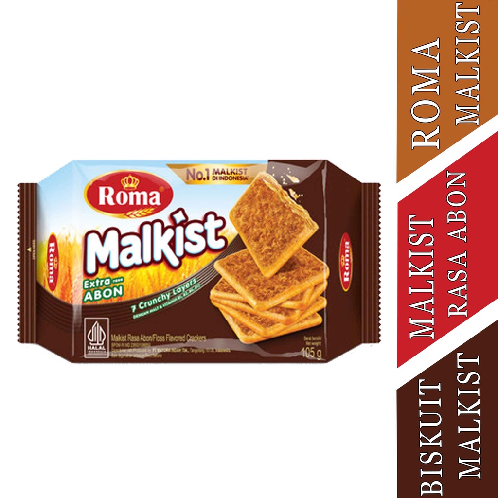 Biskuit Malkist- Roma Malkist- Biskuit Rasa Abon- 105g