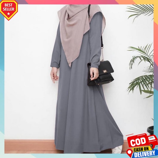 Gamis Dewasa Elegan Games Lebaran 2023 Model Terbaru Longdres Wanita Simpel Longdress Jumbo Mewah Le