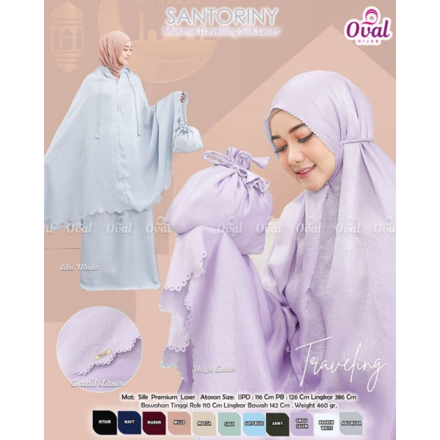 MUKENA SANTORINI SILK PREMIUM