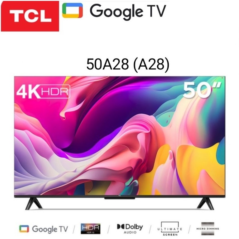 Led Tv TCL 50 inch 50inch 50A28 A28 2160 UHD 4K Google