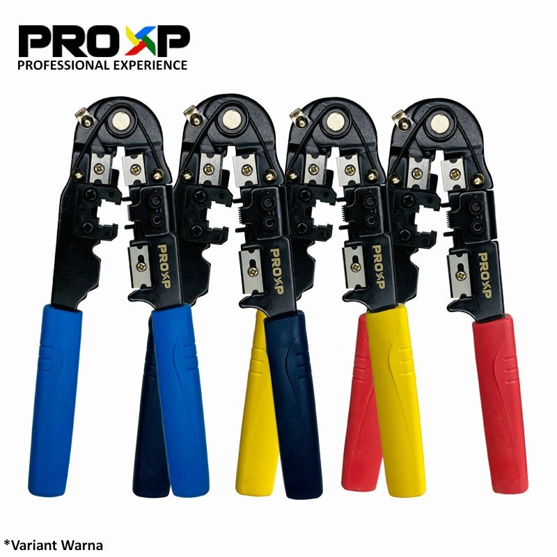 PROXP CTL1-09 RJ45 CAT5 CAT6 CRIMPING TOOL warna RANDOM | Tang Krimping Alat Kriping | Pengupas Kabel | Pemotong Kabel