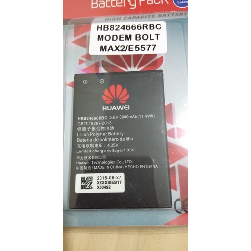 Original Batere Modem Wifi Mifi Huawei Bolt Max2 Max 2 E5577 3000Mah - toko kami sedia baterai modem huawei e5577 e5576 e5372 original hb434666rbc e5573 3000 mah e5673s e5372s hb5f2h e5673 e5573c e5573cs