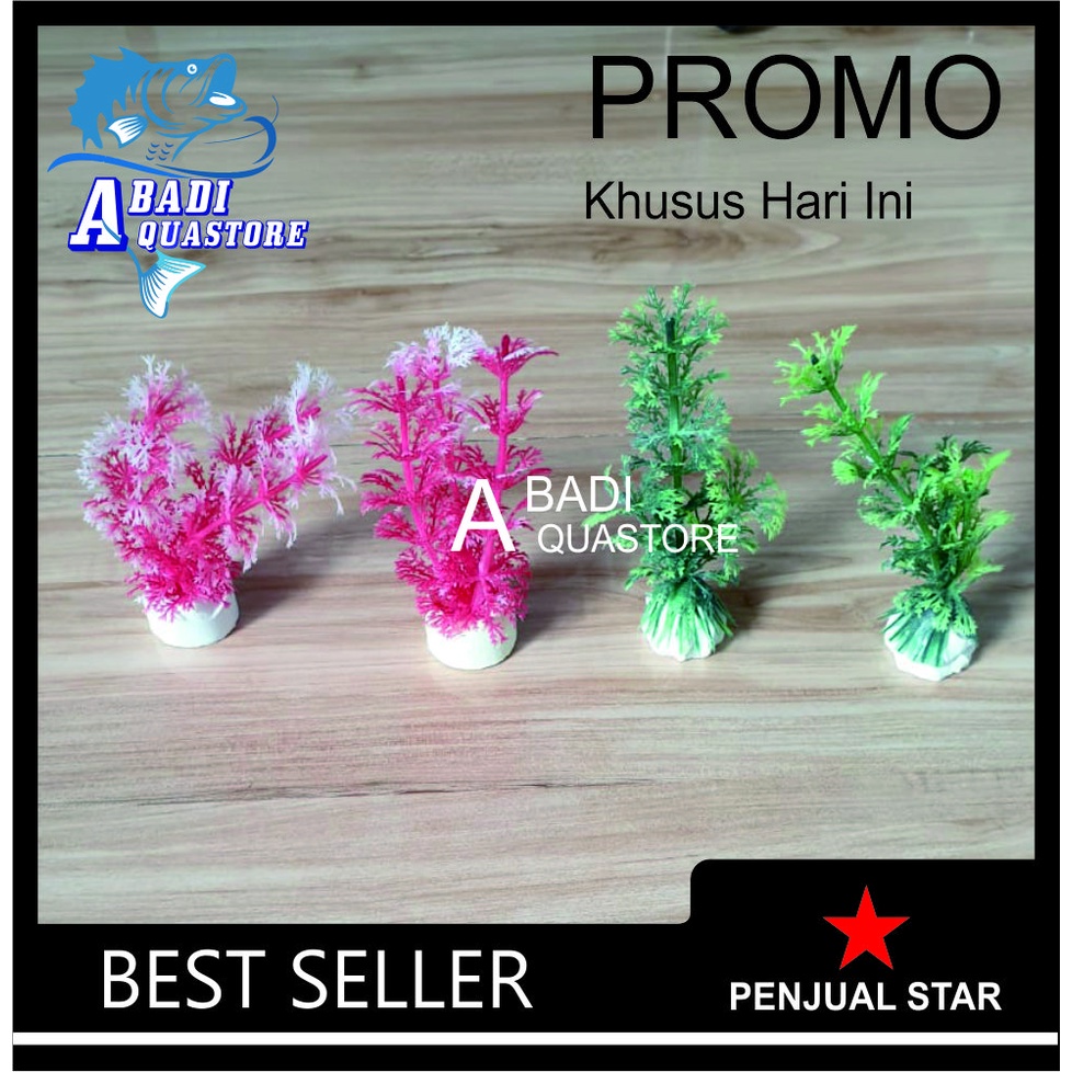 Hiasan Aquarium CEMARA - Bunga Plastik Aquarium - Hiasan Aquarium - Bunga Hiasan Aquarium - Tanaman 