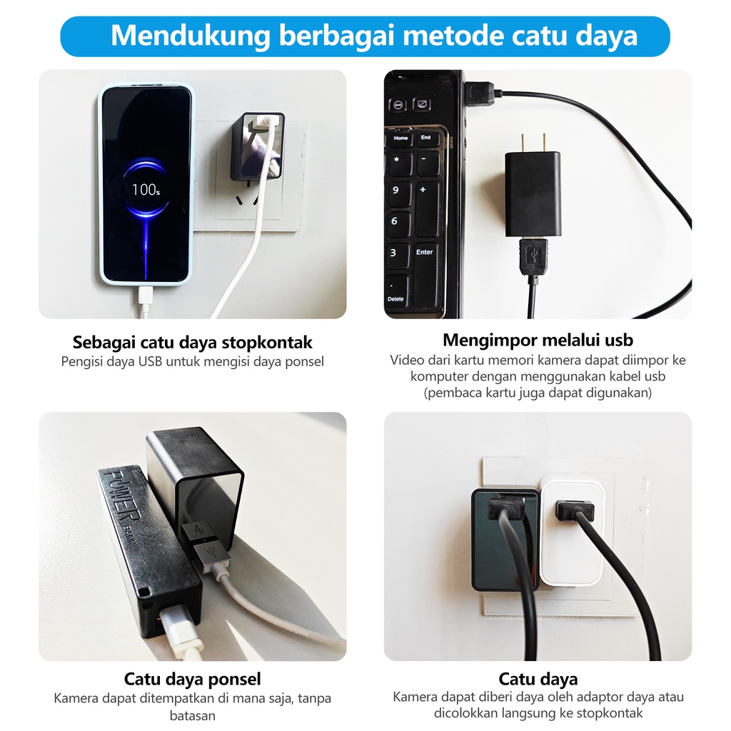 XIHANCAM 3MP IP Camera Cctv Wifi Mini USB Charger Wireless Adaptor Kamera Pengintai Mini Spy Camera Mini Wifi Spycam Hidden Camera Cctv Kecil Tersembunyi Kamera Cctv Mini Bluetooth Hp Murah Camera Cctv Mini Tersembunyi Tanpa Kabel Spy Cam Wifi