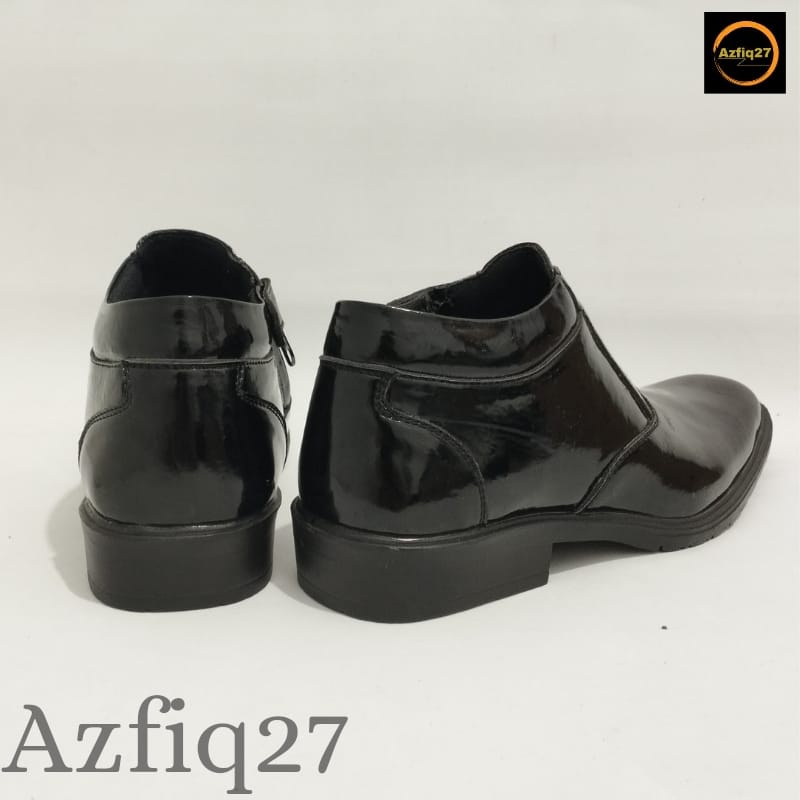 Sepatu Pdh Mengkilap Tni Polri Security Model Terbaru Pengencang Resleting YKK Original Azfiq27 #7