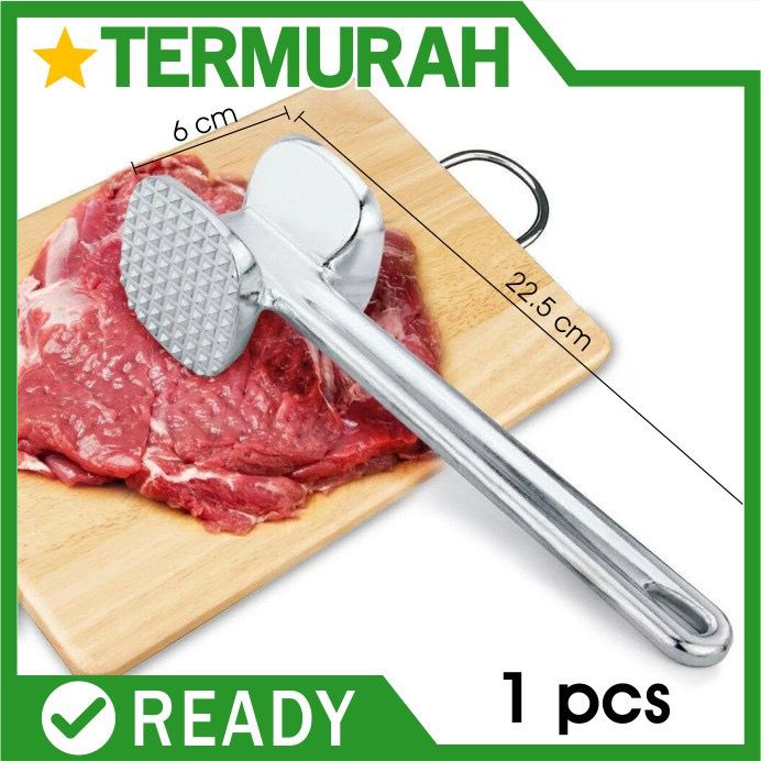 Palu Daging Pengempuk Pelunak Daging Stainless Tenderizer / Meat Hammer