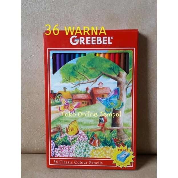 

Pensil Gambar 36 warna Classic Greebel Kardus 7036 color anak ATK86GB