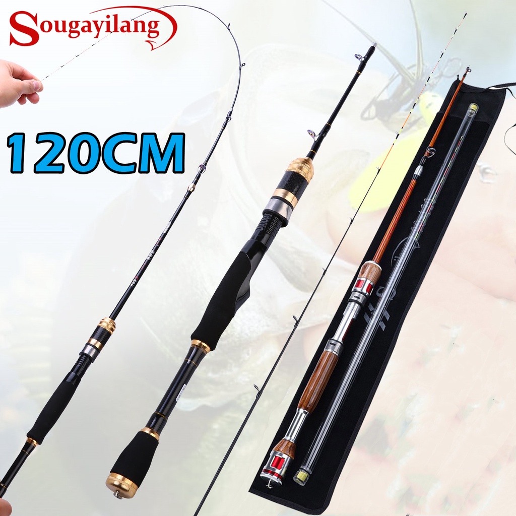 SOUGAYILANG 120CM JORAN PNCING 12-25LB SERAT CARBON 2 BAGIAN MEMANCING UDANG JORAN