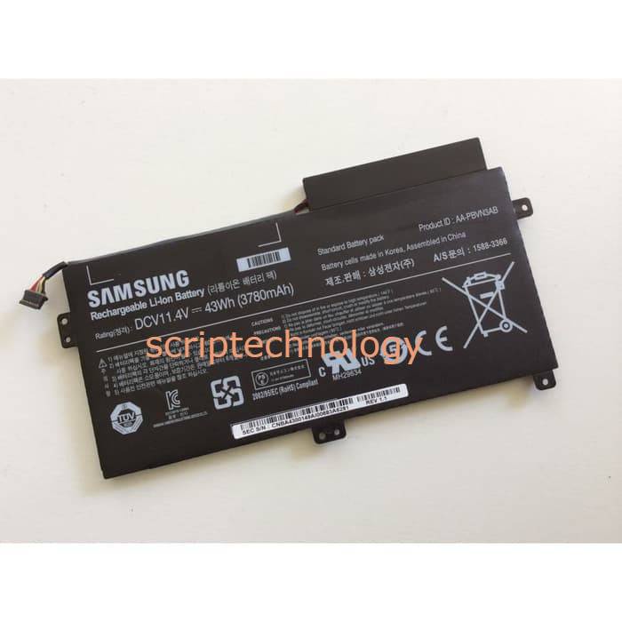 Baterai Samsung 270E 370R 450R 510R NP370 NP470 NP630 AA-PBVN3AB