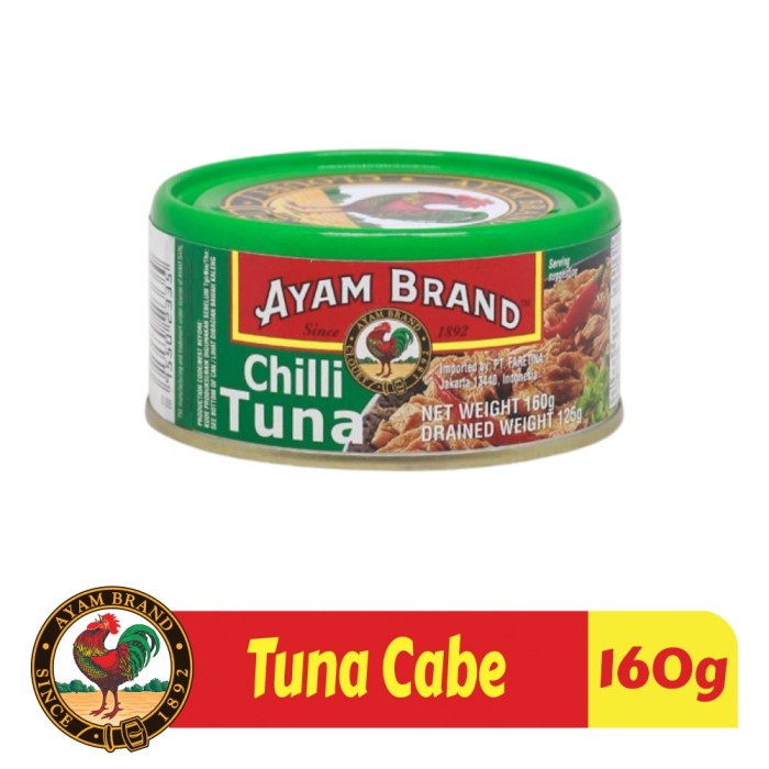 

PAKET 24 PCS IKAN TUNA KALENG CABE AYAM BRAND 160GR