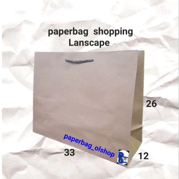

paperbag shopping Lanscape (33×12×26)