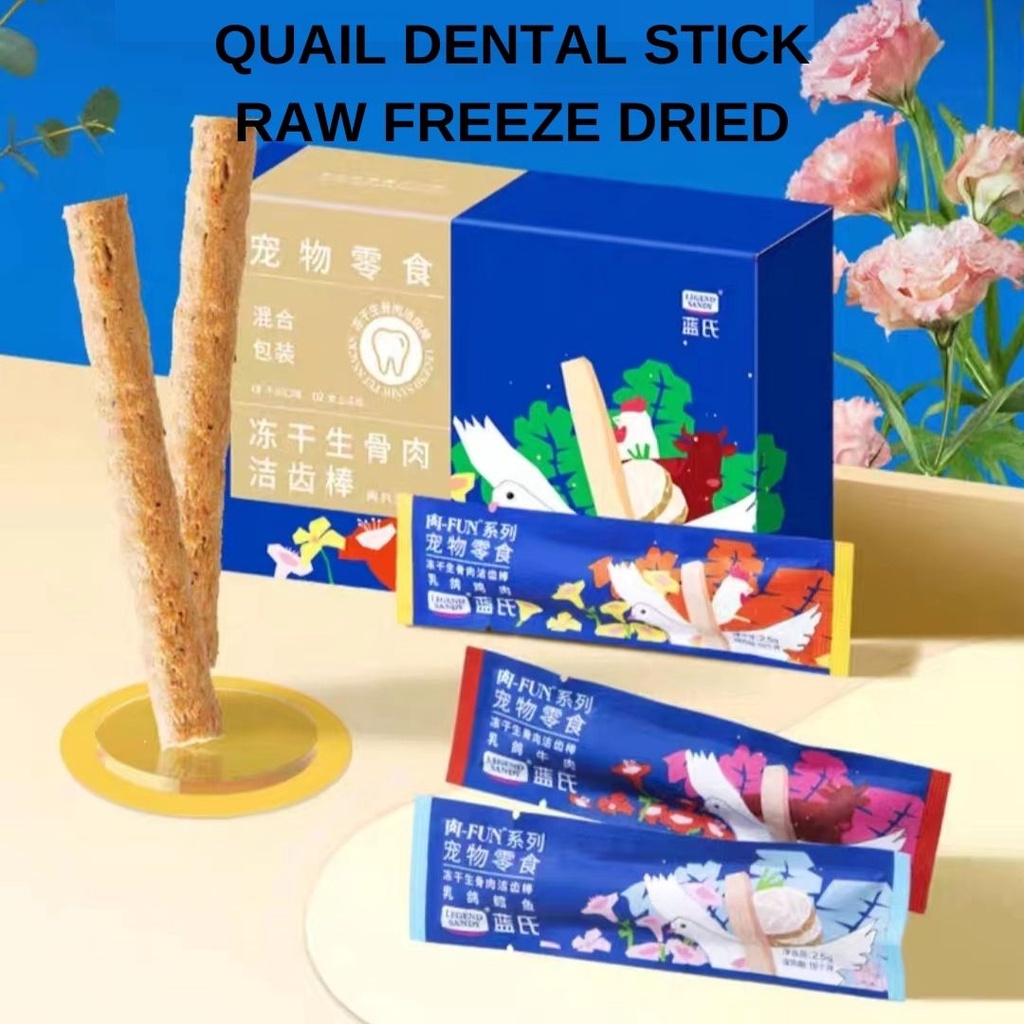 Freeze Dried Dental Stick Lollipop Untuk Kucing Dari Daging Segar Melalui Proses Pengeringan Beku Untuk Kesehatan Gigi Snack Gigitan / Cat Freeze Dried Dental Treat