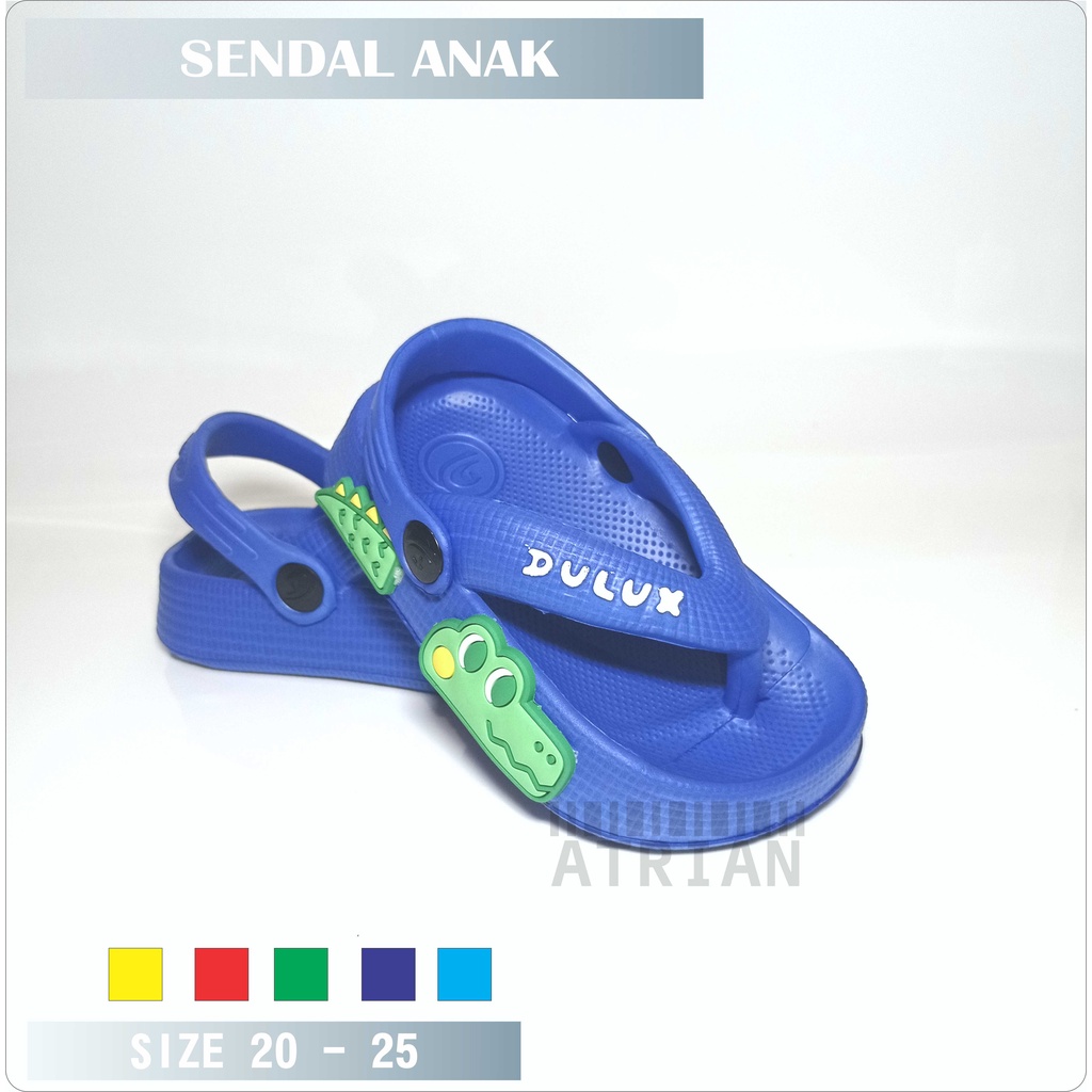 SENDAL TALI BELAKANG ANAK BARU / SENDAL TALI BELAKANG ANAK LAKI LAKI MOTIF BUAYA