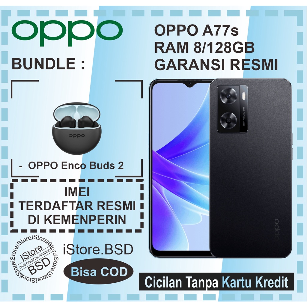 OPPO A77s RAM 8/128GB | 50MP CAMERA | 33W SUPERVOOC | 5000mAh