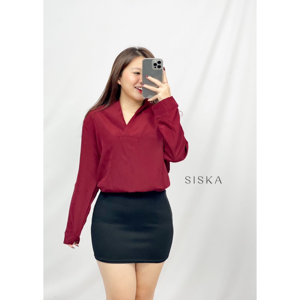 FWG - BLOUSE SISKA / BLOUSE WANITA / BAJU ATASAN WANITA / BLUS / BLOUSE KOREA STYLE / BAJU WANITA