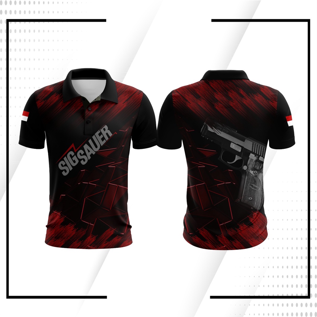 Baju Kaos Jersey Perbakin Menembak Shooting IPSC Glock Premium UV-PRO
