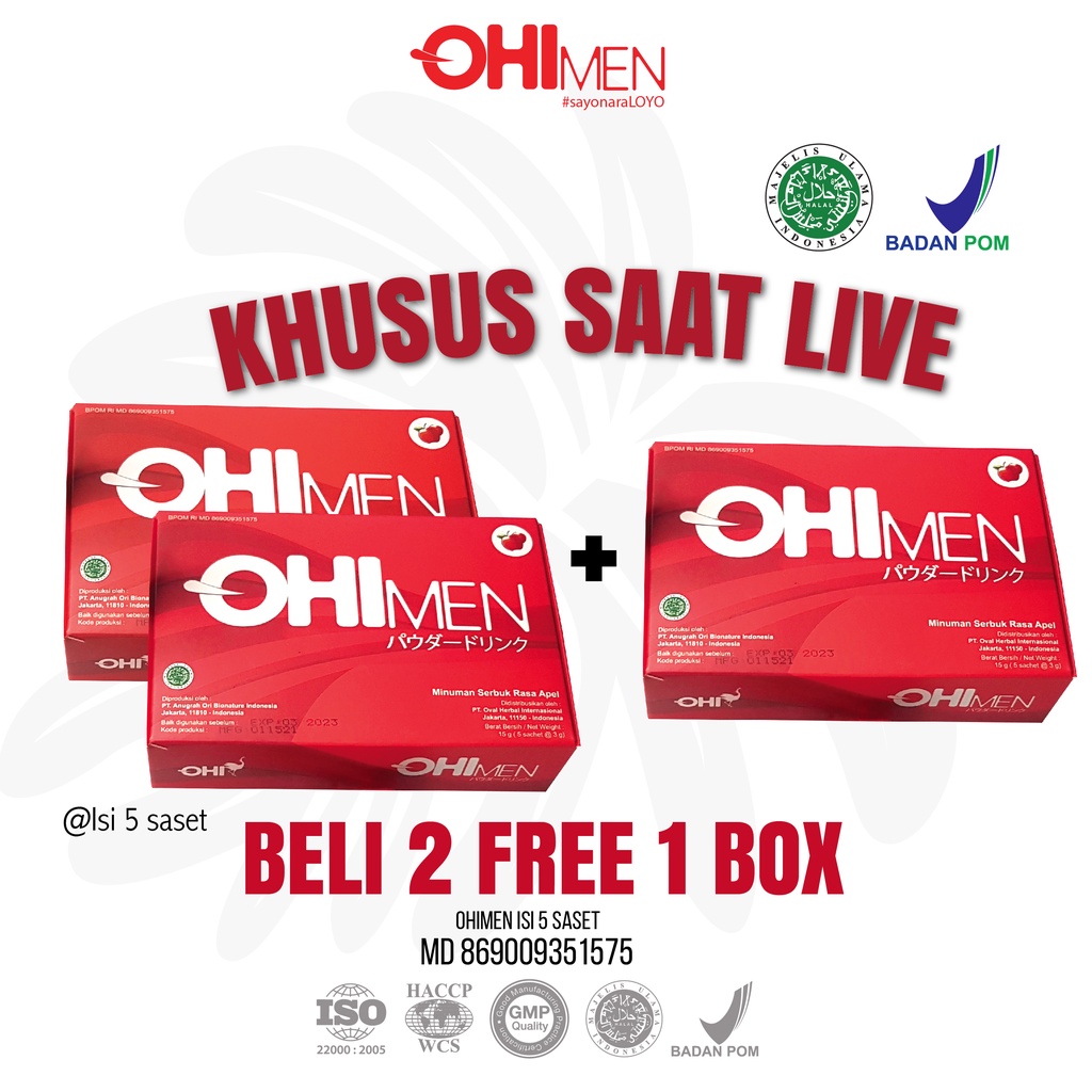OHIMen isi 5 sct - KHUSUS LIVE
