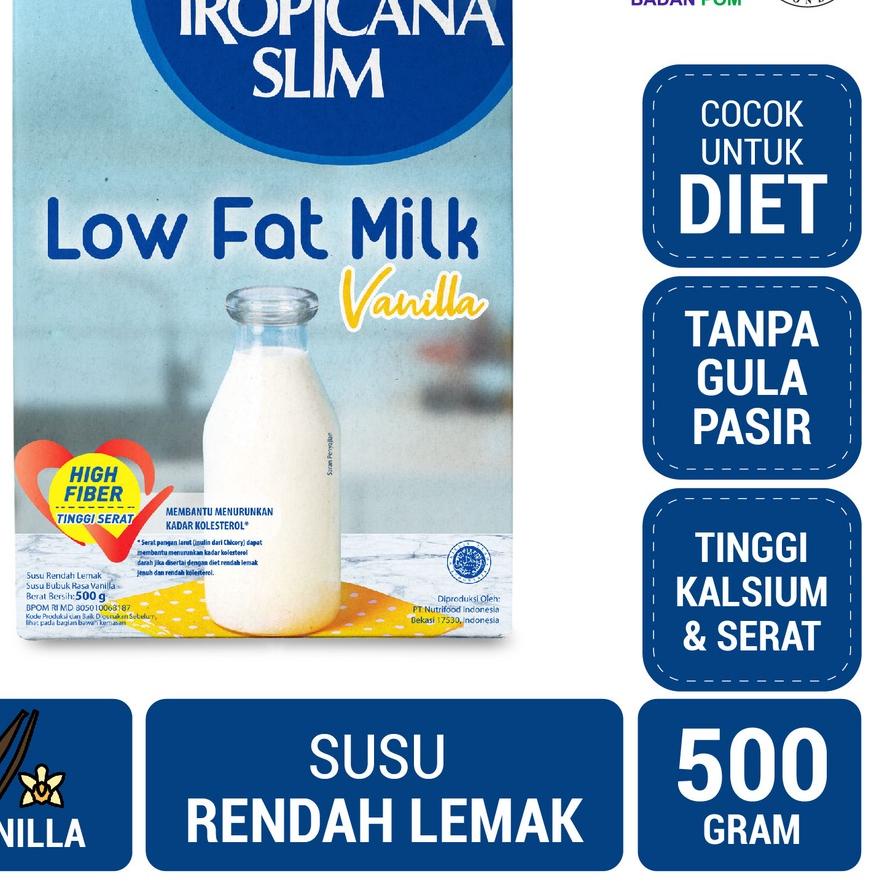 

♡ Tropicana Slim Susu Low Fat Vanilla 500gr - Susu Bantu Diet Turunkan Kolesterol ✼