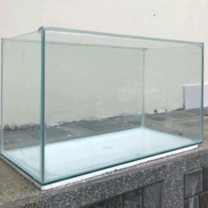 aquarium kaca polos bening 100cm / 1meter
