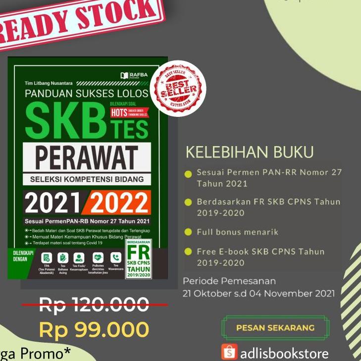 BUKU CPNS SKB PERAWAT 2021/2022 (Berdasarkan Kisi-kisi PermenpanRB Terbaru) ‣ PRI.29Ma23υ