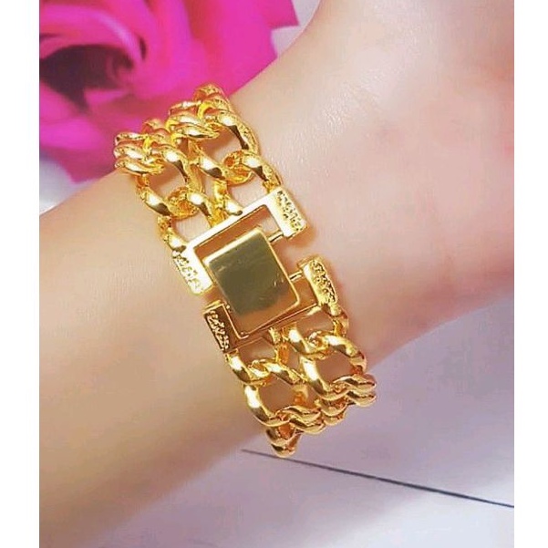 Gelang Xuping Sisik Lebar Gold 735