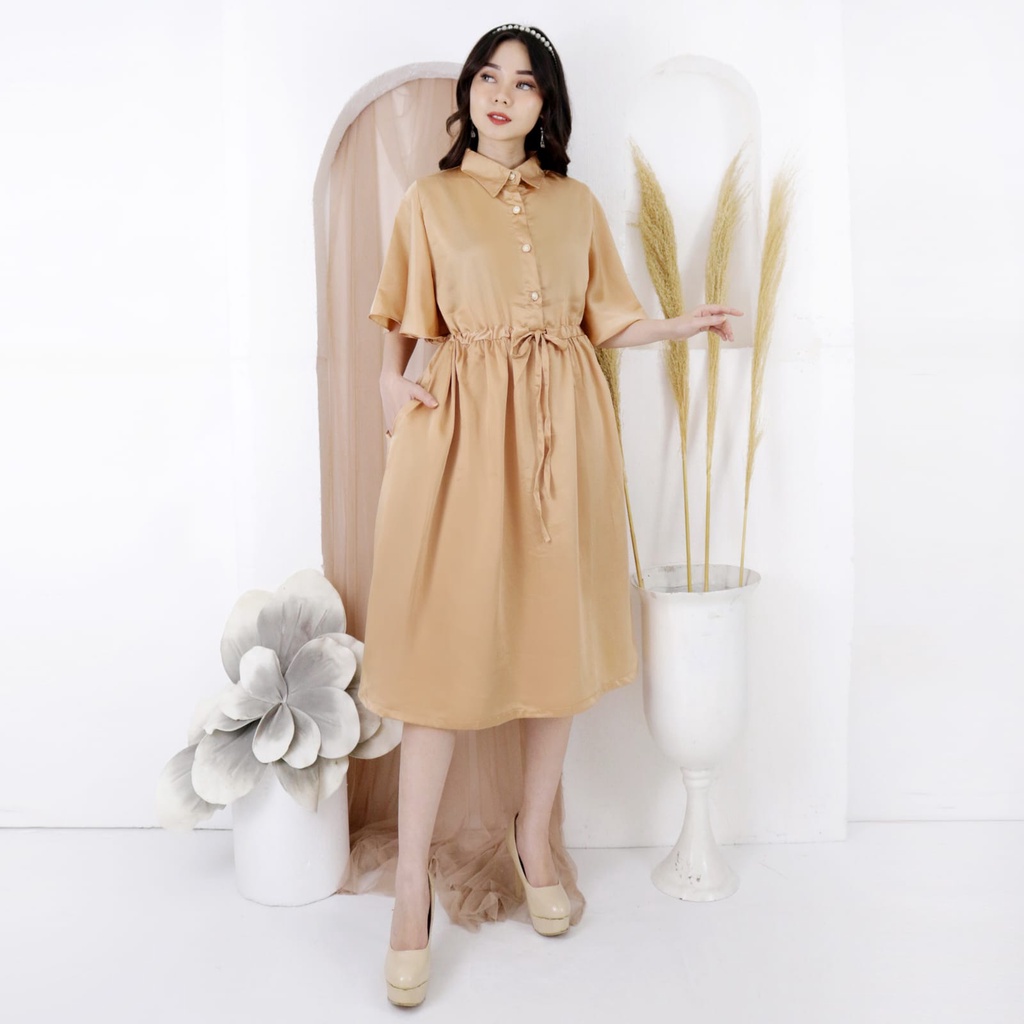 Dress 1303 Maxmara Silk Fashion Wanita