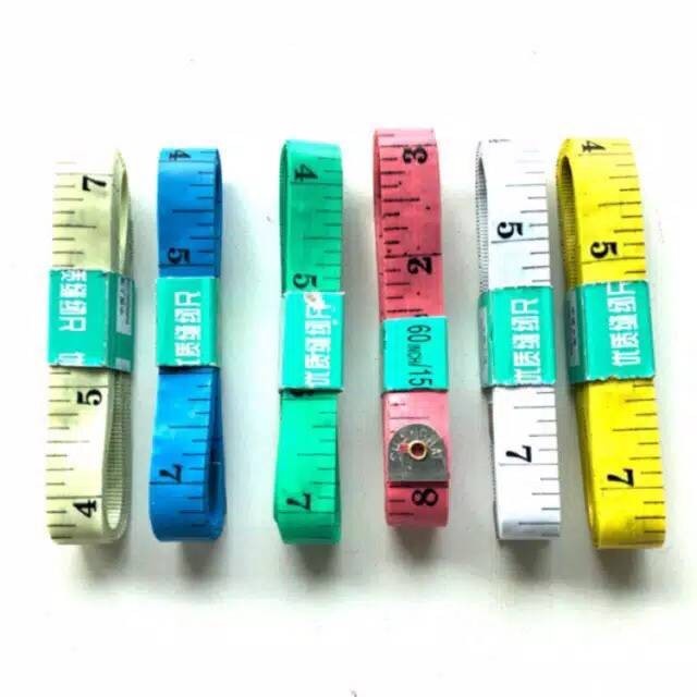 Meteran Gulung Putar 150cm Meteran Mini Pengukur Lingkar Badan dan Barang