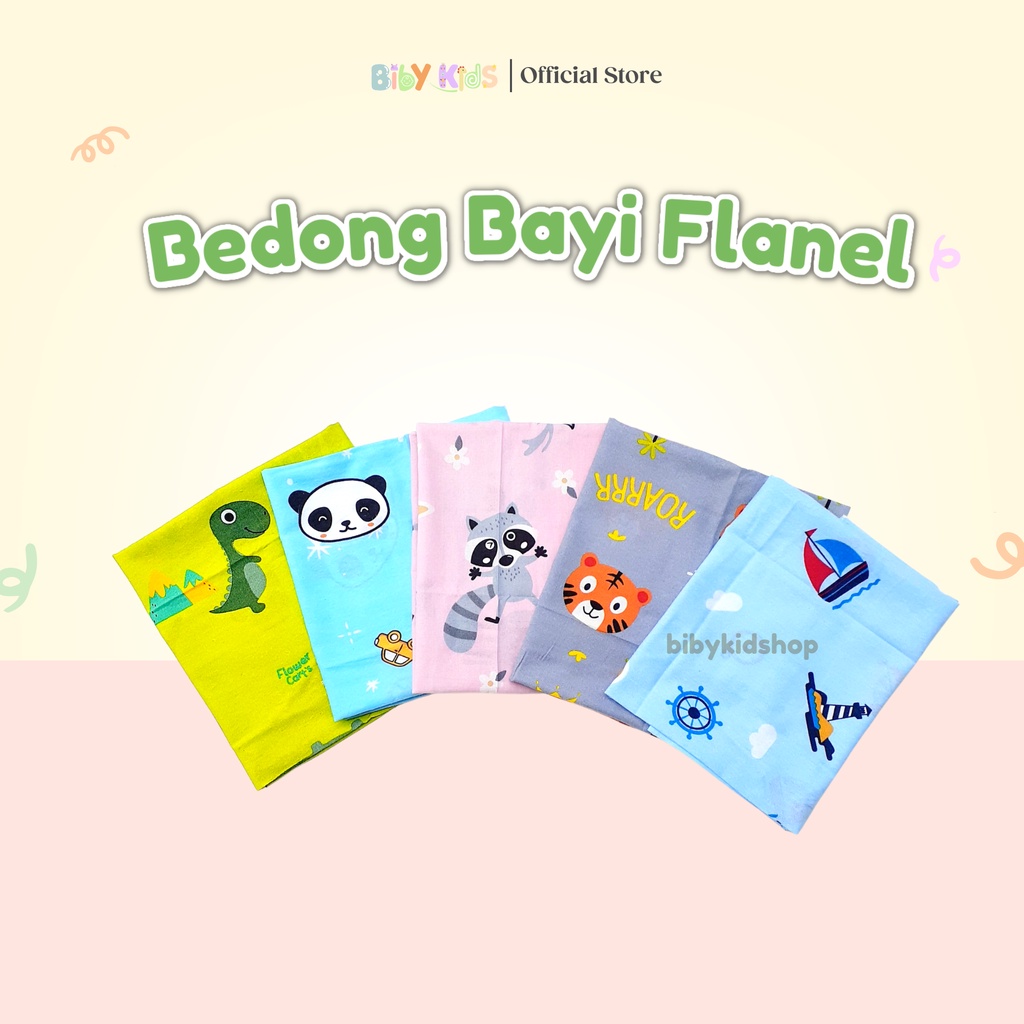 MURAH Bedong Bayi Flanel 80x90cm Motif Lucu UNISEX Selimut Bayi Multifungsi Perlengkapan Bayi Baru Lahir