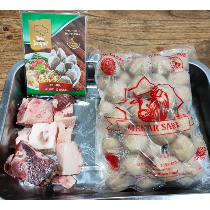 

[Bisa COD] Paket Bakso lengkap bumbu dan tetelan