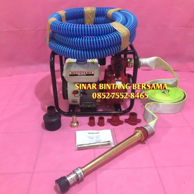 Pompa Alkon Pemadam Motoyama Double Impeller Komplit Jet Nozzle