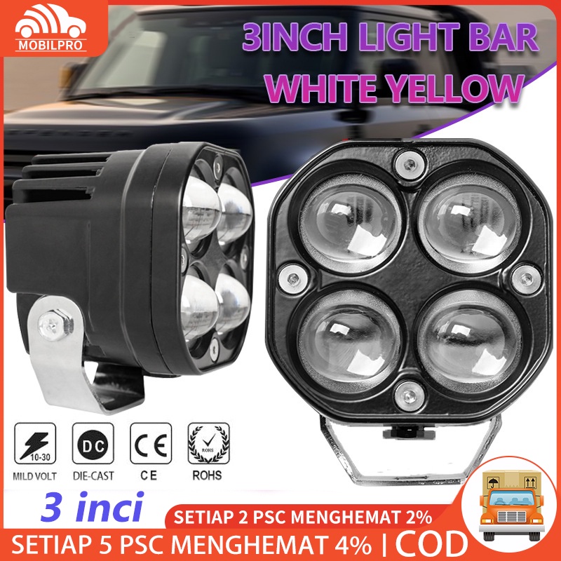 Lampu Tembak Sorot Laser Gun LED VINYX D4 Mobil Motor Sorot 40Watt Lasergun D2 40W 40 Watt Surabaya