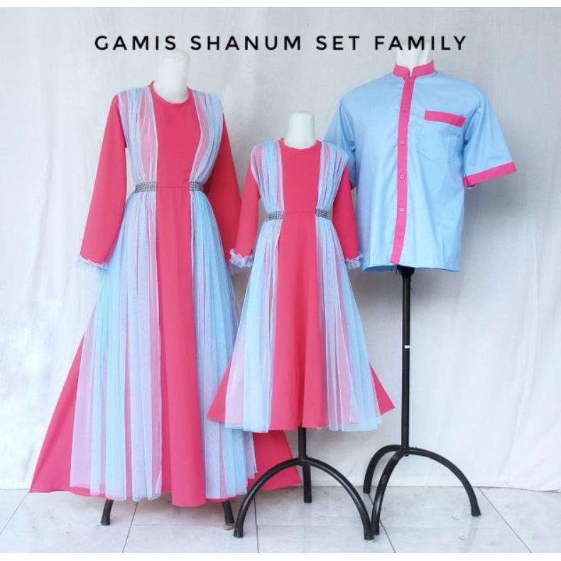 ORIGINAL GAMIS  KATUN TOYOBO SARIMBIT "' SHANUM "' WARNA FANTA kombinasi TILLE FROZEN Murah
