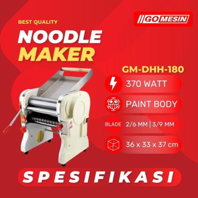 Mesin Giling Mie Otomatis Gomesin Gm-Dzm-200 Alat Pencetak Mie Listrik [Cod]