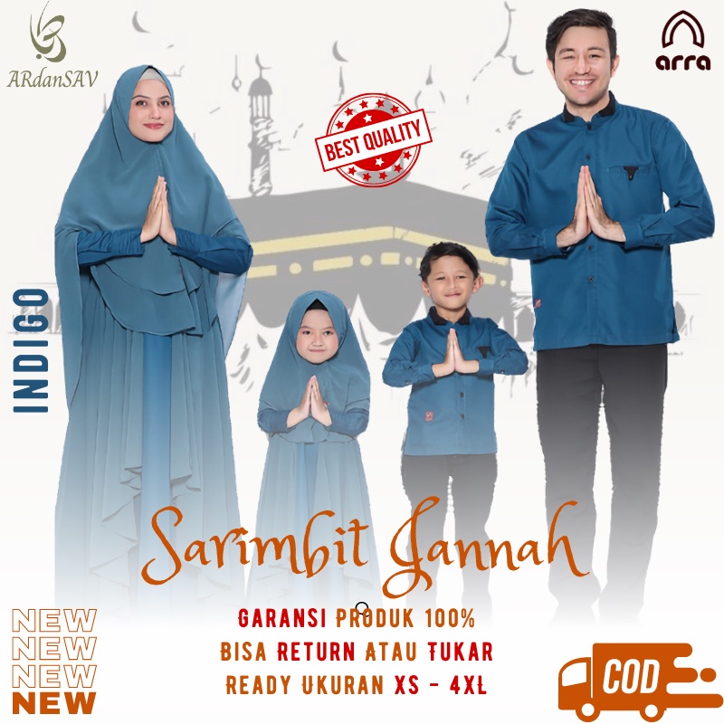 Sarimbit 2024 Terbaru Gamis Couple Pasangan Baju Couple Keluarga Gamis Jumbo ld120 ld 130 Lebaran 20