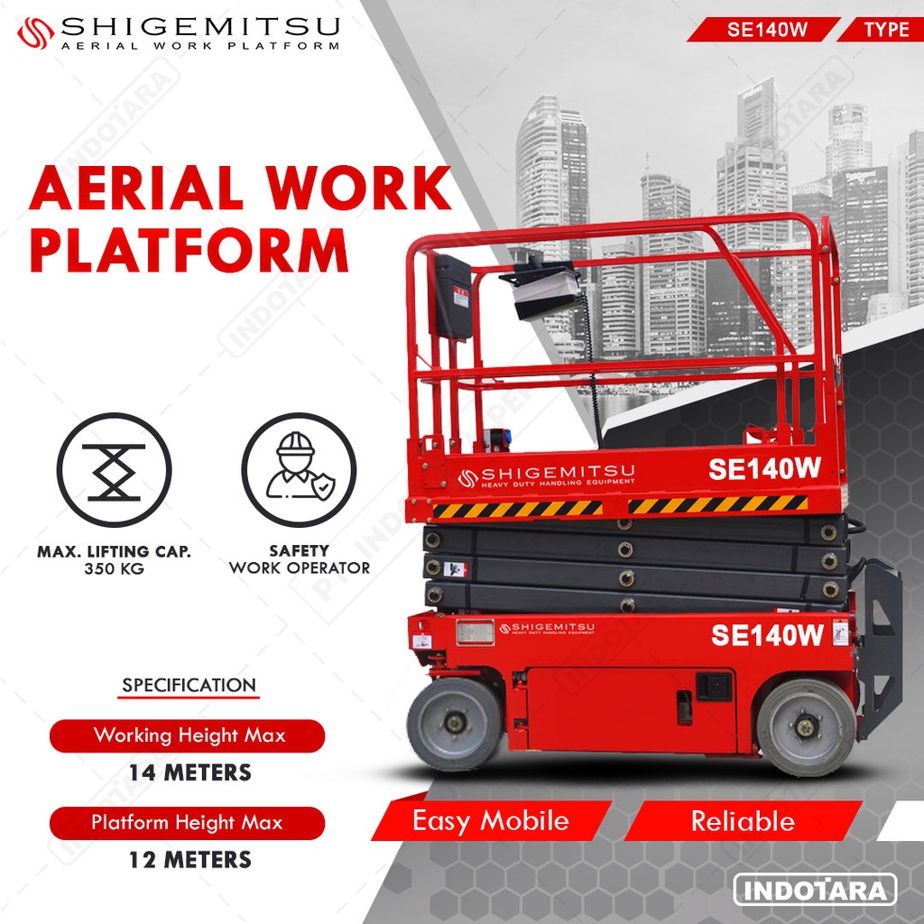 Tangga Elektrik - Aerial Work Platform Shigemitsu SE140W