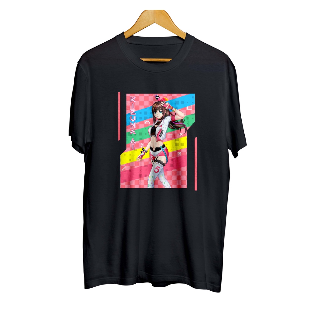 Kaos distro infinite anime vtuber KIZUNA AI CHAN - original desain material combed 30s
