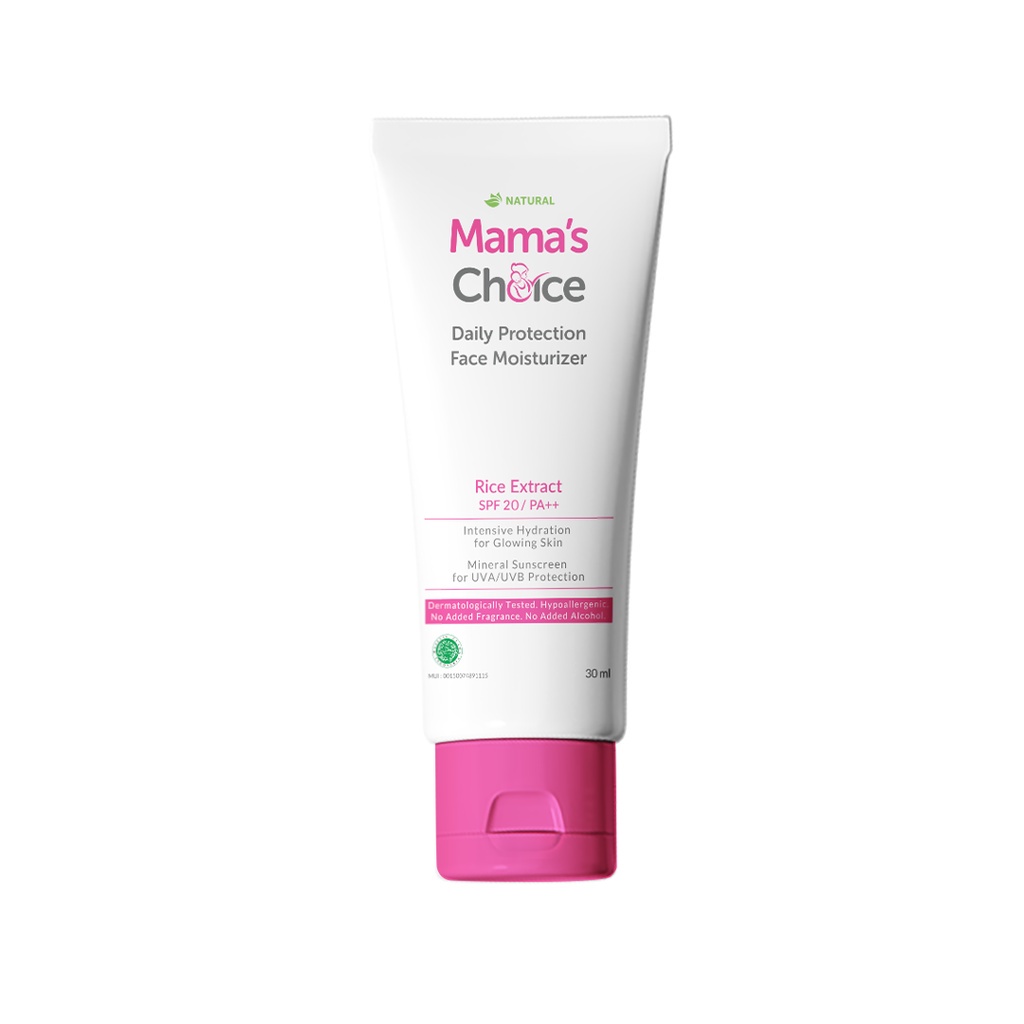Pelembab+Sunscreen Bumil | Mama's Choice Daily Protection Face Moisturizer SPF 20 PA++ (Aman untuk Ibu Hamil dan Menyusui)
