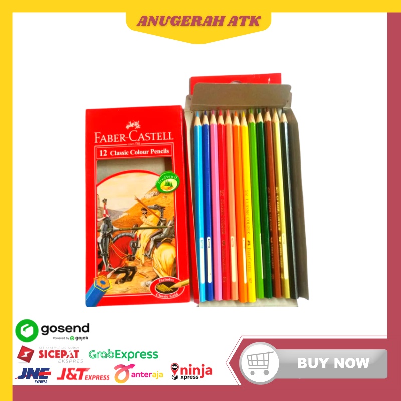 

Faber Castel 12 Classic Colour Pensils - Pensil Warna - Pensil Gambar
