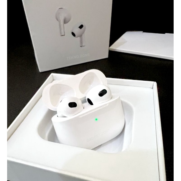 Tekno Pods Gen 3 Bluetooth 5.2 Pop Up animasi GPS IMEI Asli + Spatial Audio Earphone Gen 3 TWS Live Listen
