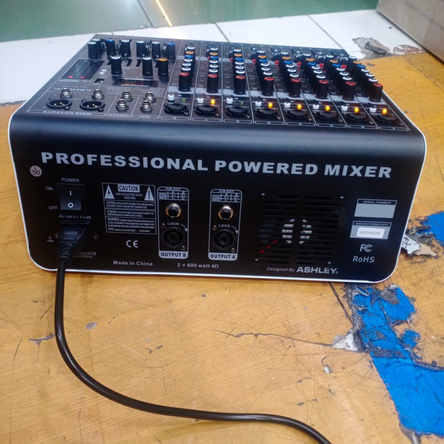 POWER MIXER ASHLEY TOPSOUND TOP SOUND POWER MIKSER ASHLEY TOPSOUND TOP SOUND 8CH