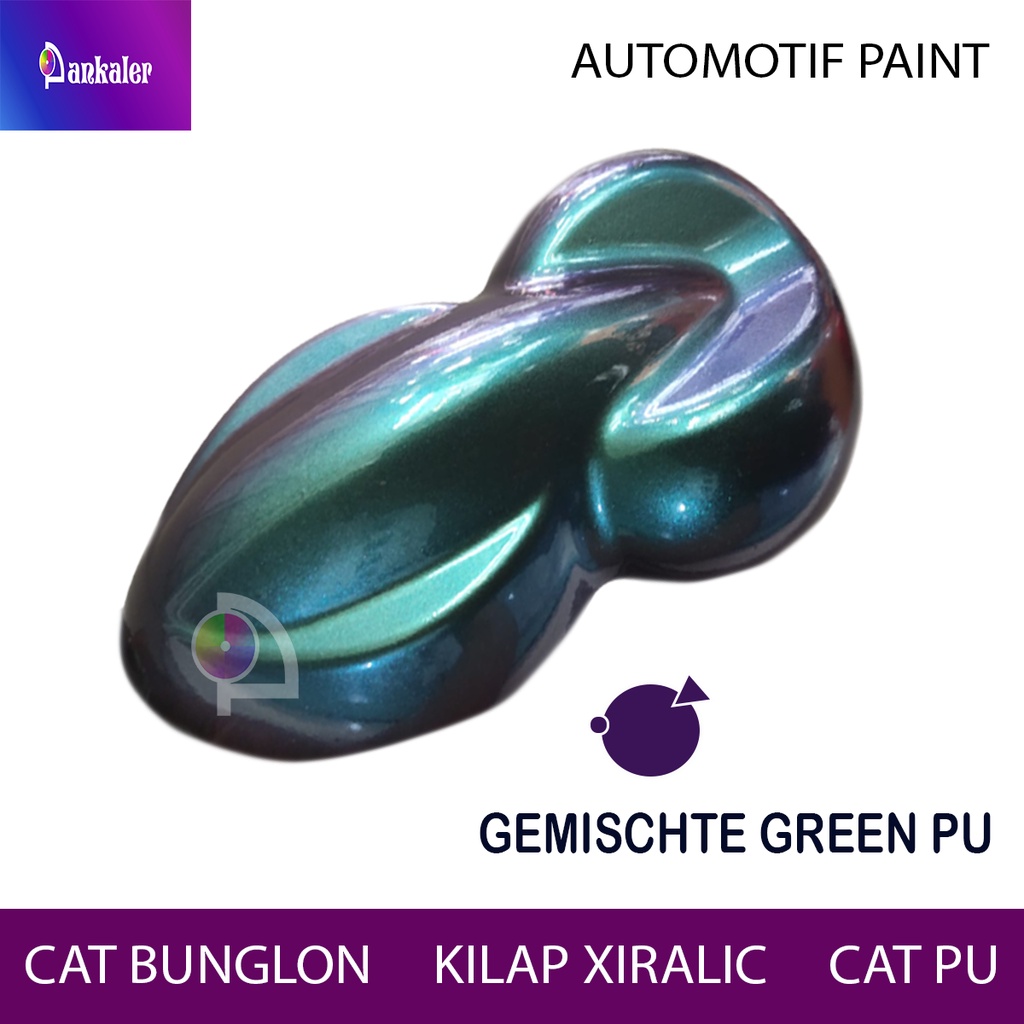 Cat Bunglon Hijau Gemischte Green Xiralic PU Ukuran Botol 250ml - PANKALER - Cat Velg Vixion Scoopy 