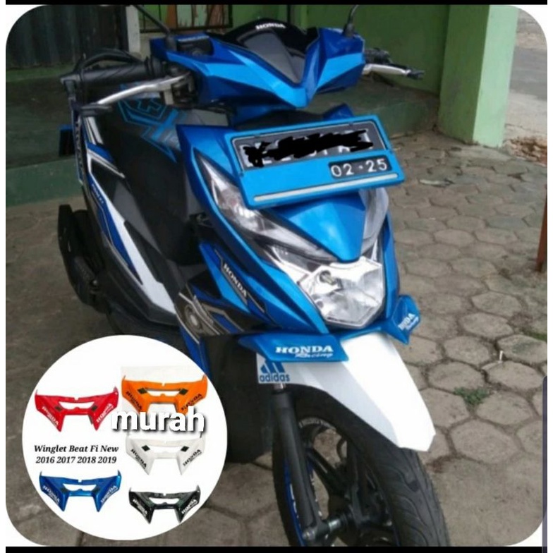 winglet aksesoris motor Beat new fi Esp beat street beat new 2016 2017 2018 2019 termurah