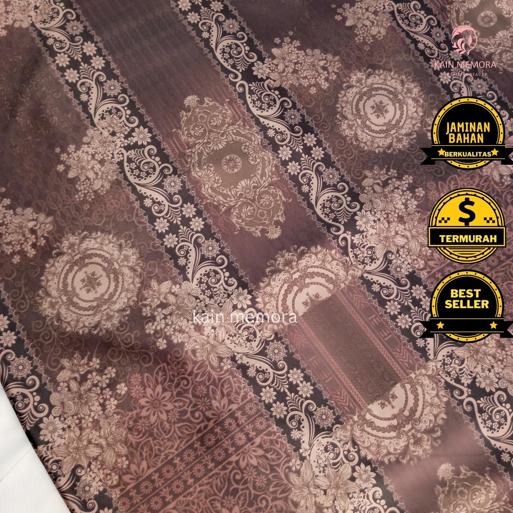 Kain Memoradior Silk Motif Mengkilap Premium Berbagai Warna Bahan Lembut dan Jatuh Lebar 150 cm Vol 4 Best Price