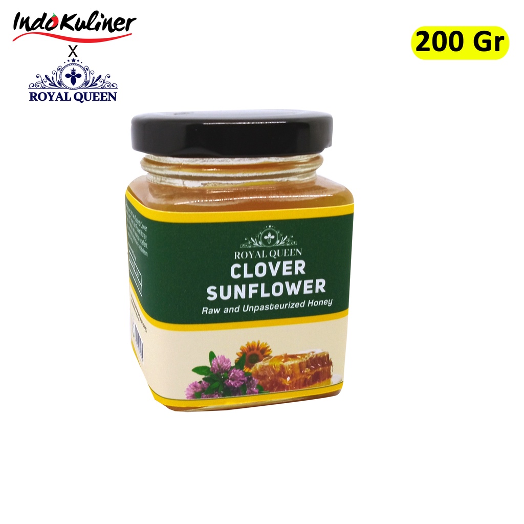 

Madu Clover Plus Sun Flower Honey Blend Royal Queen 200 Gram ASLI