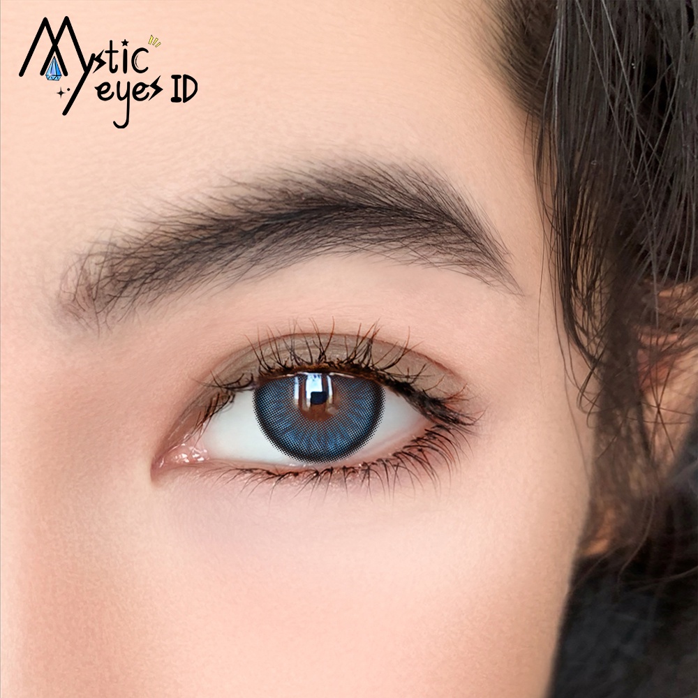 [✅COD] MYSTICEYES SOFTLENS DAWN SERIES BLUE 14.5MM  BIG EYES