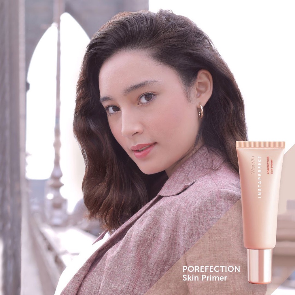 INSTAPERFECT Blur Mattifying Primer , 20 ML - Menyamarkan Pori-Pori, Terasa Halus &amp; Lembut - Wardah - base make up