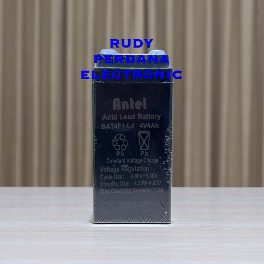 AKI KERING RECHARGEABLE BATTERY BATERAI 4V 4 VOLT 4AH 4 AH