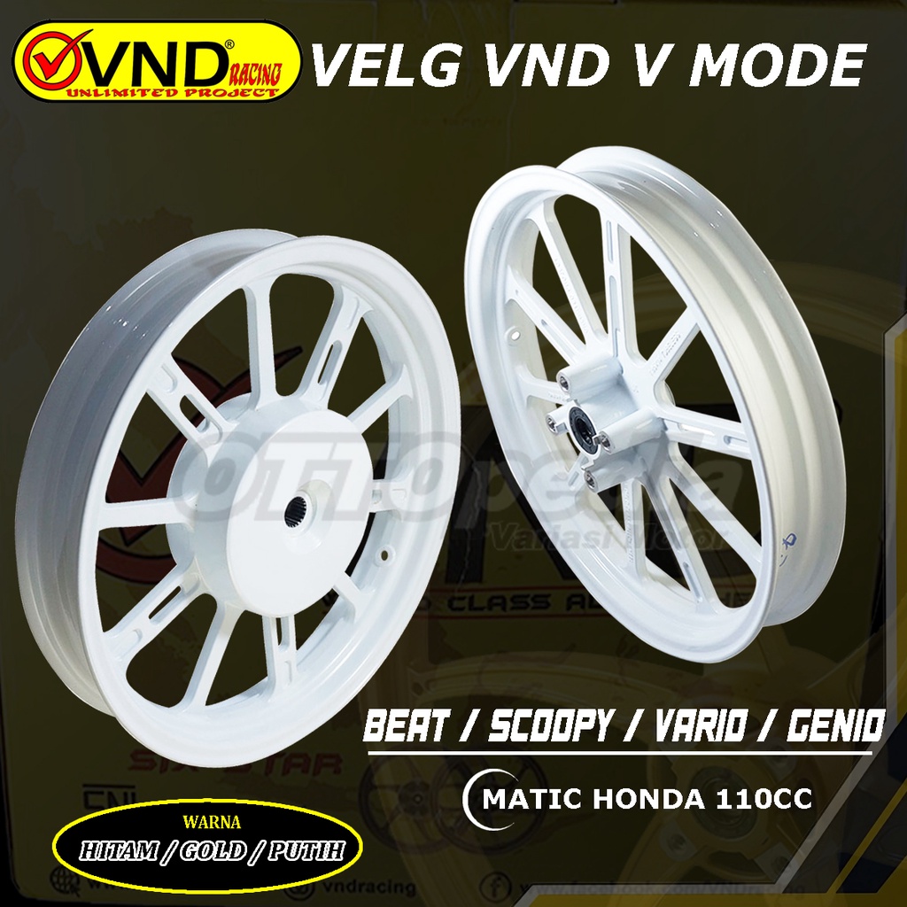 Velg Racing VND V-Mode BEAT KARBU Beat DELUXE SCOOPY FI ESP VARIO110 Karbu FI ESP GENIO Pelek Matic 