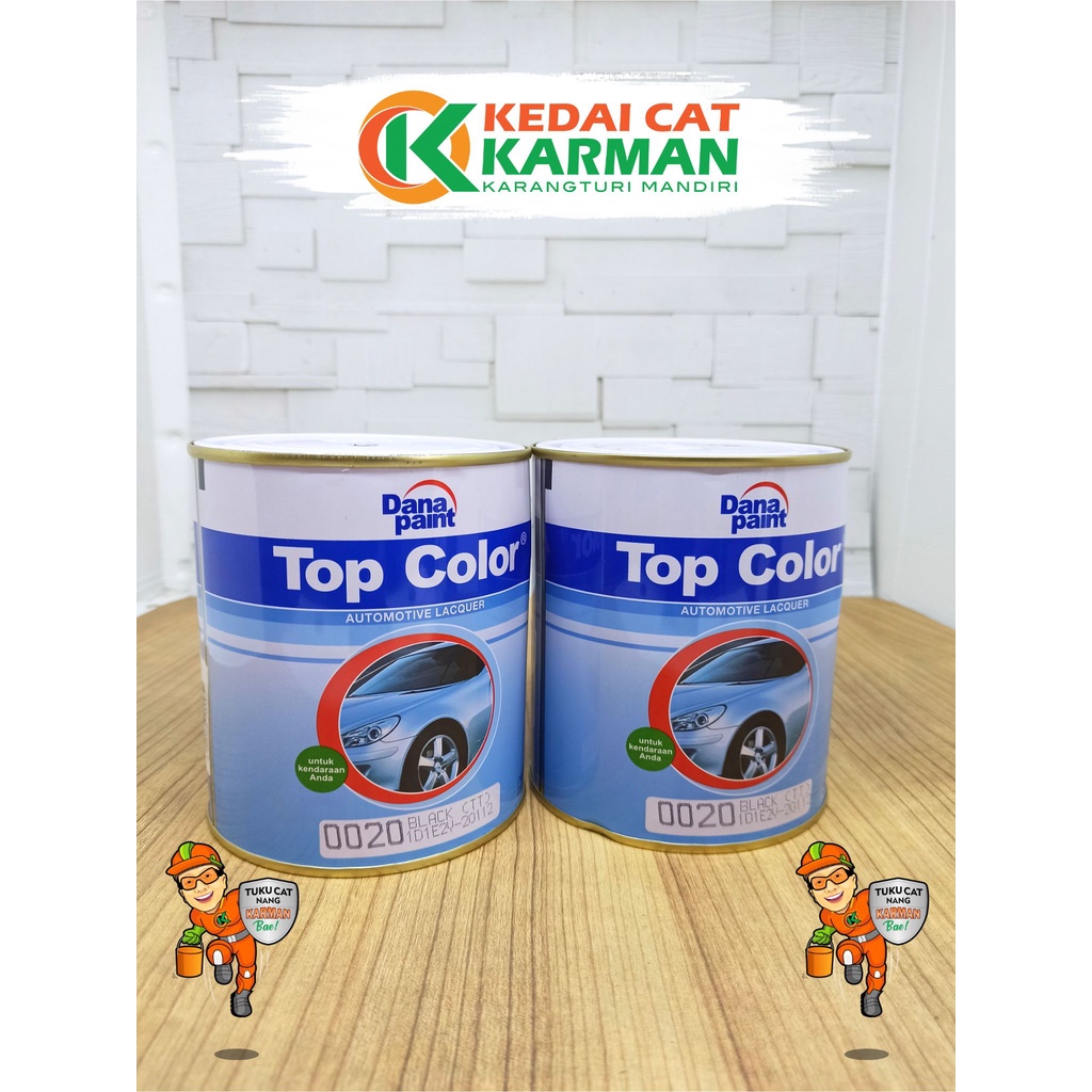 CAT TOP COLOR WHITE - BLACK - CAT DUCO CAT TOP COLOR PUTIH CAT TOP COLOR HITAM