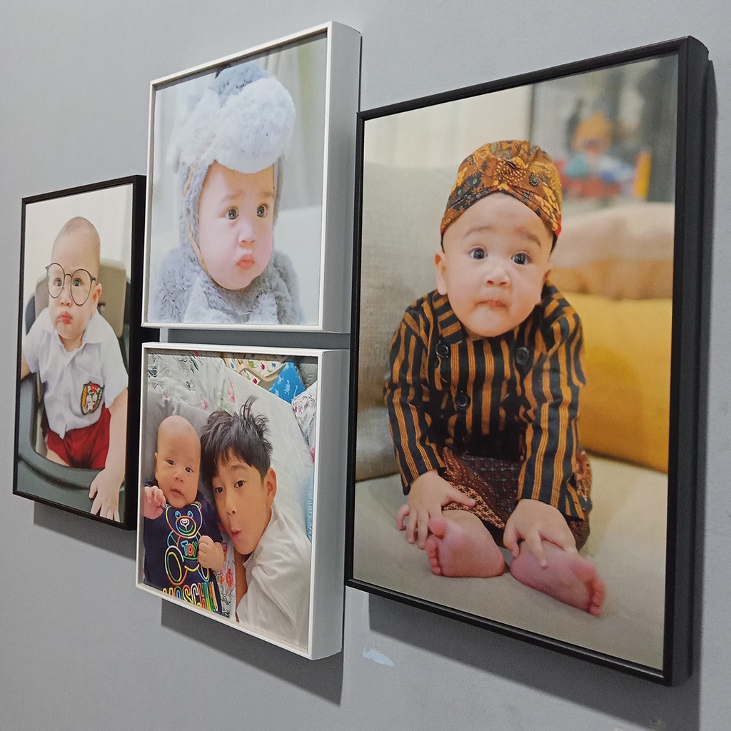 cetak foto 17R 30X40 cm bingkai fiber frame block